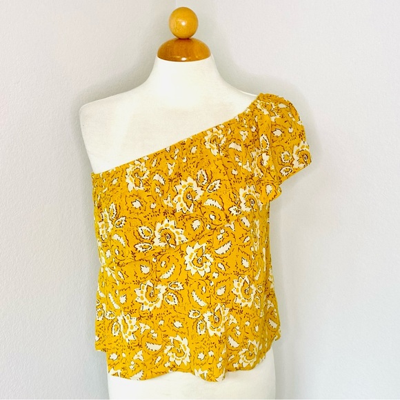 Preowned Madewell Silk off the shoulder Blouse size small - Picture 1 of 6